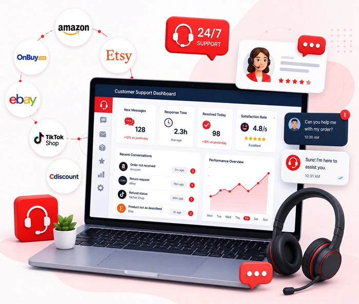 Marketplace customer support services background