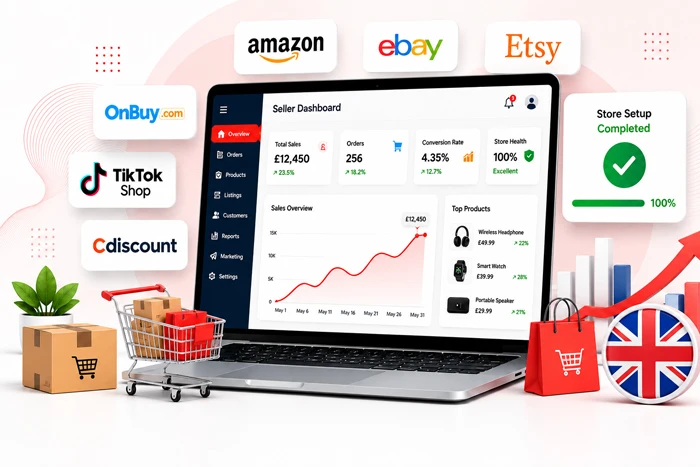 E-commerce start-up services for UK marketplace sellers