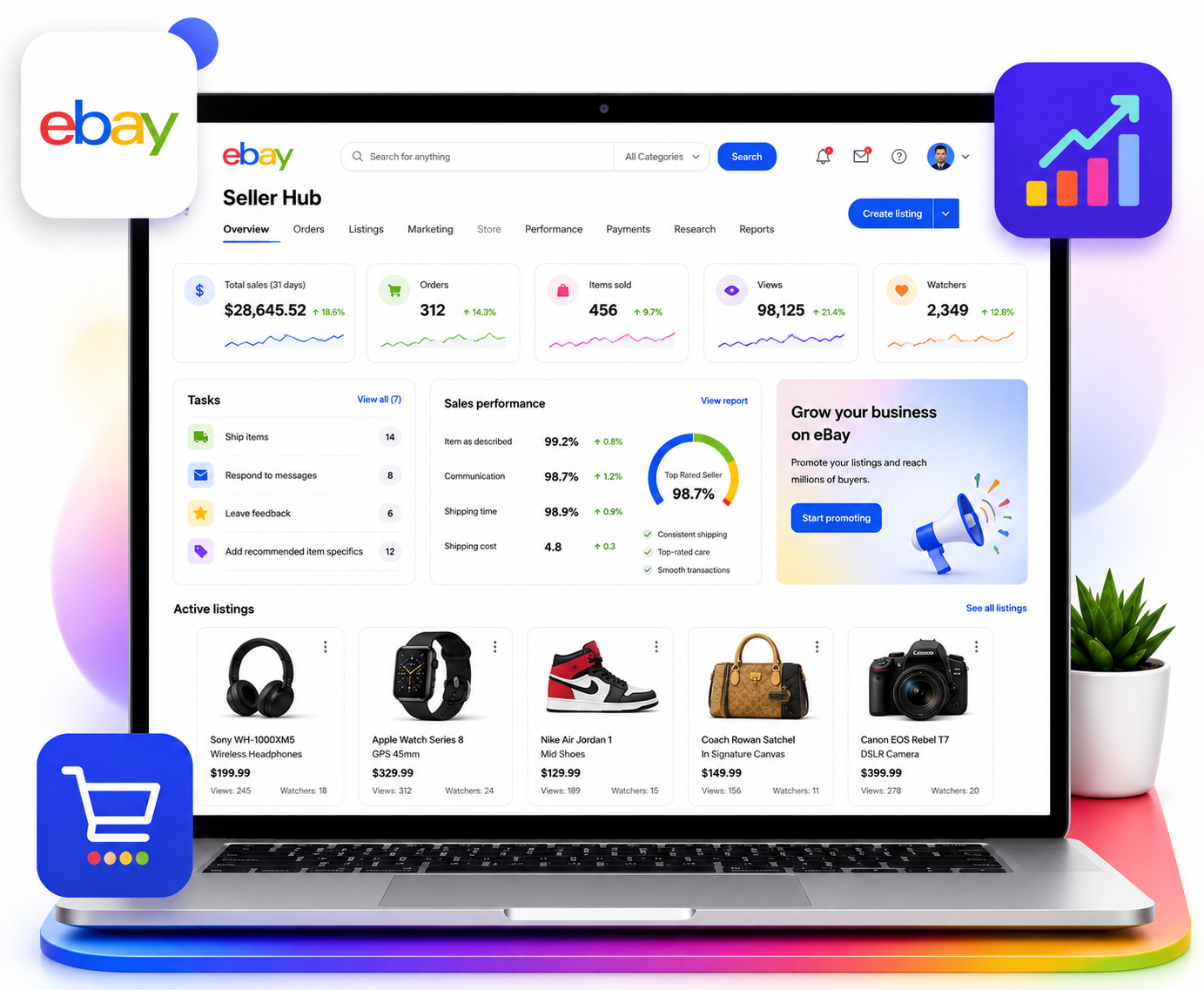 eBay account management services