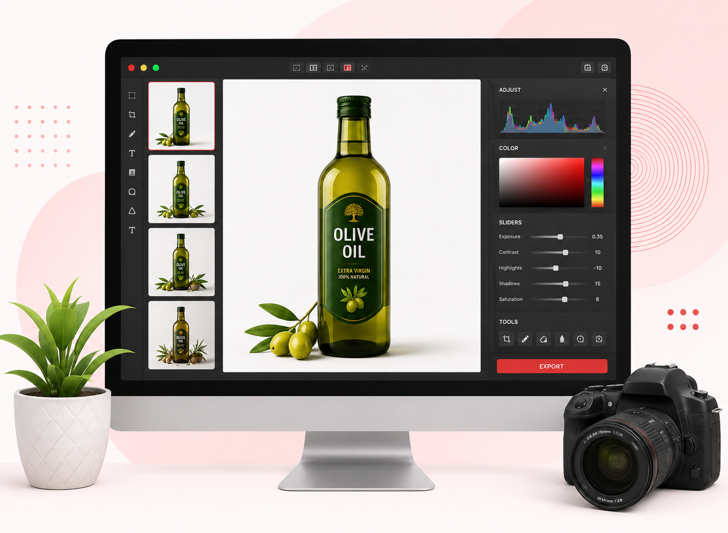 Professional product image design example