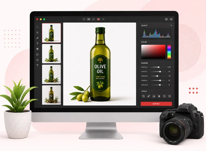 Professional product image design example